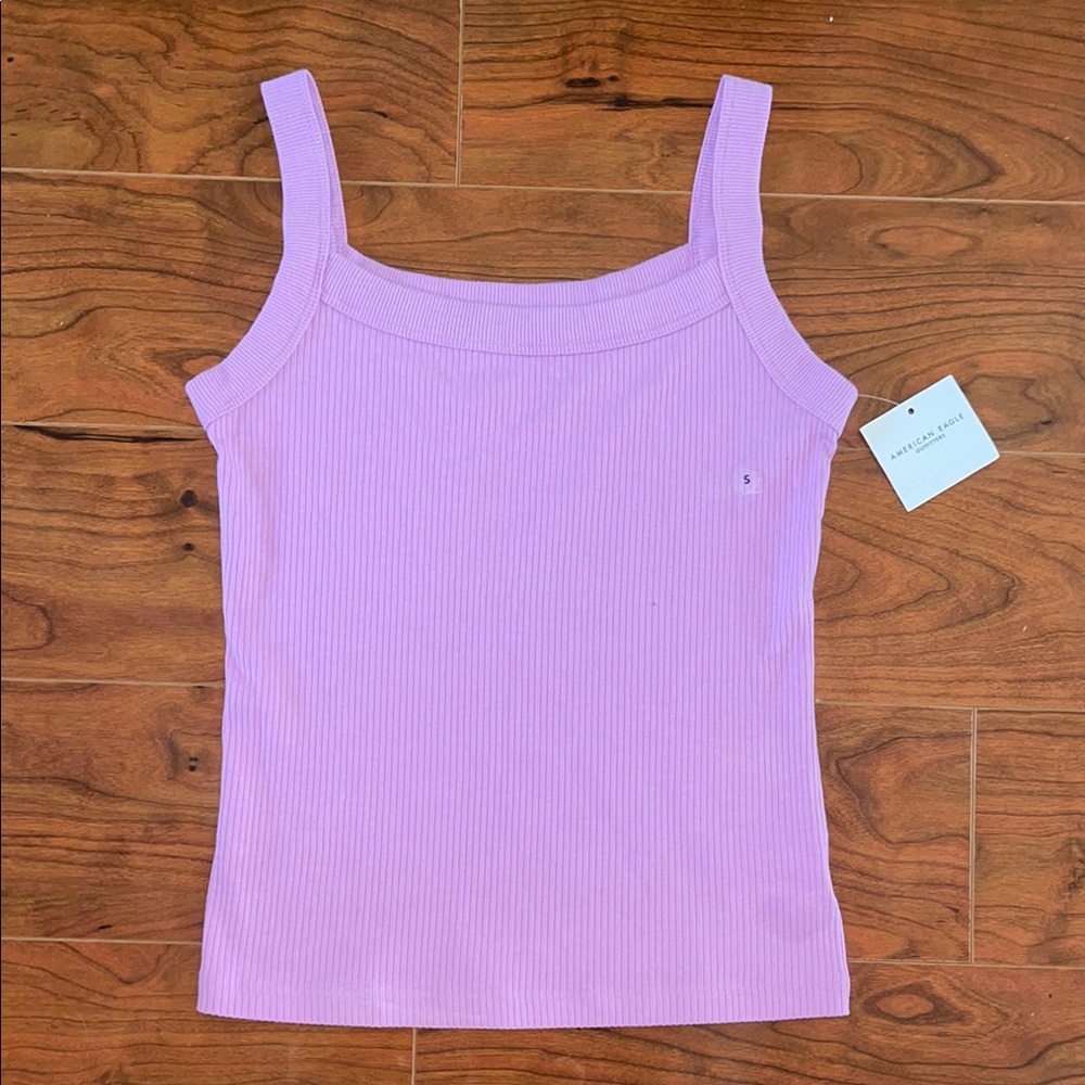 NWT American Eagle Lilac Ribbed Tank Top Shirt